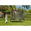 Antžeminis batutas Salta Comfort Round, 54 spyruoklės, 120 kg, 3 kojos, apsauginis tinklas, lauko