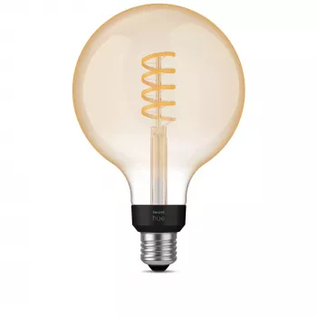 Išmanioji lemputė Philips G125 E27 kaitinamojo siūlelio rutulys, 7W, Bluetooth/Zigbee, 125×192 mm