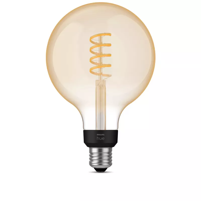 Išmanioji lemputė Philips G125 E27 kaitinamojo siūlelio rutulys, 7W, Bluetooth/Zigbee, 125×192 mm