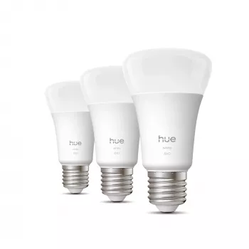 Philips A60 – E27 išmanioji lemputė – 810 liumenų, Bluetooth/Zigbee, LED, šilta balta šviesa (2700 K)
