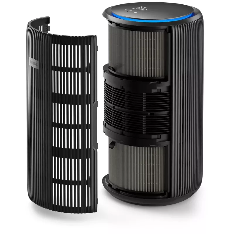 Oro valytuvas Philips 4200 serijos AC4221/11 – 156 m², CADR 600 m³/h, 51,5 dB, 54 W, juodas, 6,5 kg