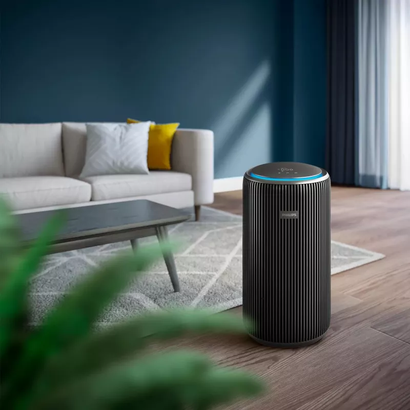 Oro valytuvas Philips 4200 serijos AC4221/11 – 156 m², CADR 600 m³/h, 51,5 dB, 54 W, juodas, 6,5 kg