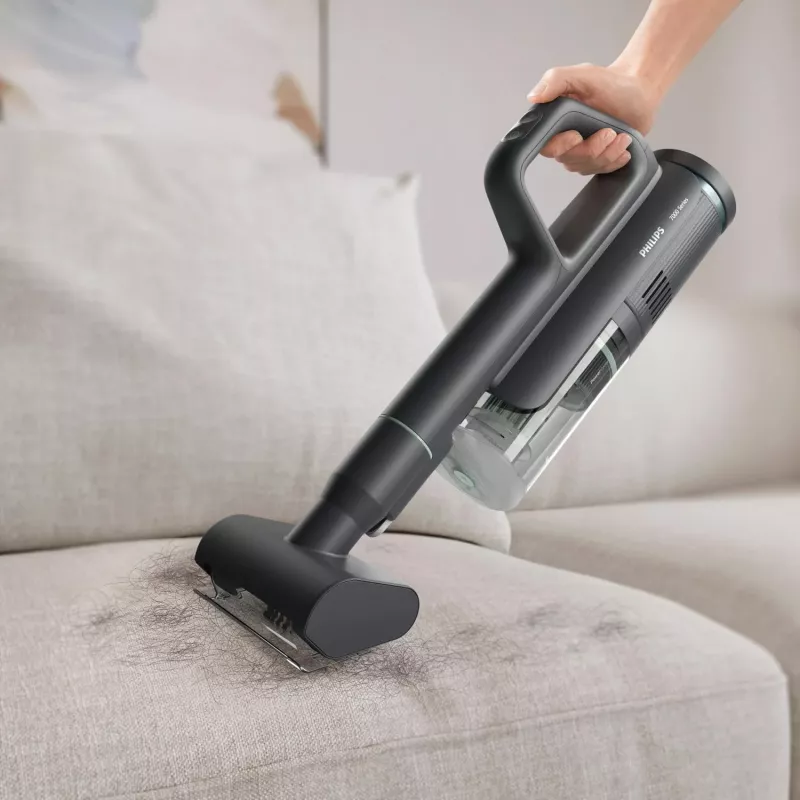 Philips 7000 serijos XW7263/11 2-in-1 belaidis šluotinis siurblys, šlapiam ir sausam valymui, 0,45 l, 160 W, juodas