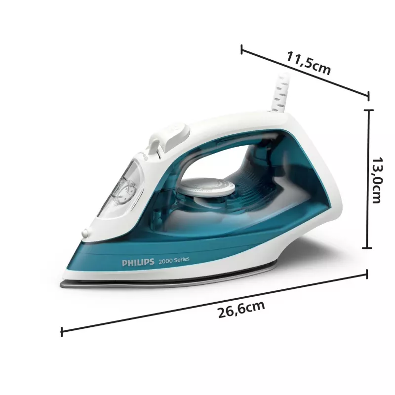 Lyginimo lygintuvas Philips DST2010/90 – 2000 W, nelipnė padas, 0,25 L talpa