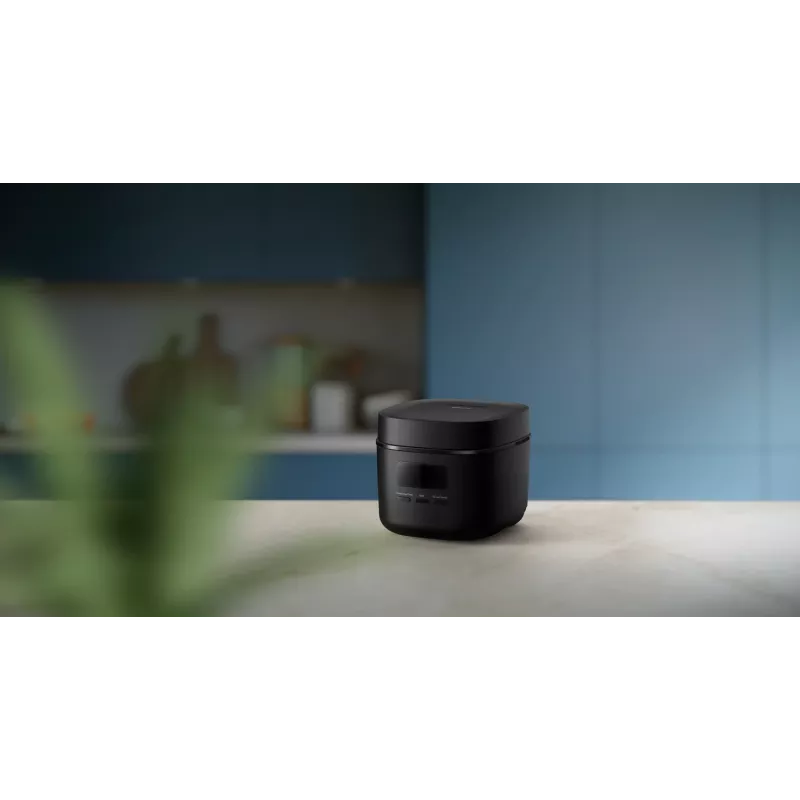 Ryžių virimo aparatas Philips 3000 serijos HD3080/80, 0,54 l, 400 W, juodas, mygtukų valdymas