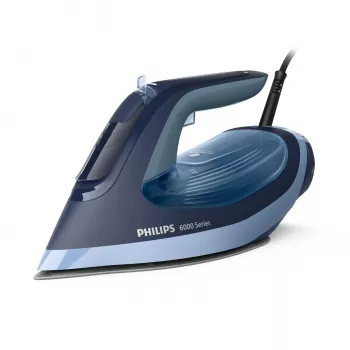 Lyginimo lygintuvas Philips 6000 serijos DST6120/20 – 2600 W, SteamGlide Plus padas, 190 g/min garo stiprintuvas, 0,3 l talpa, 1,5 kg, mėlyna