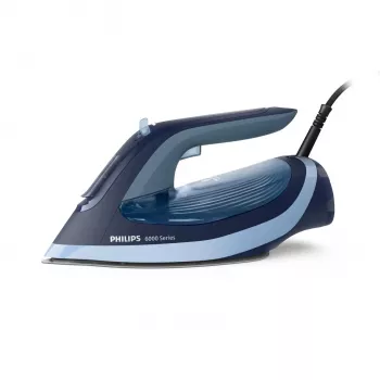 Lyginimo lygintuvas Philips 6000 serijos DST6120/20 – 2600 W, SteamGlide Plus padas, 190 g/min garo stiprintuvas, 0,3 l talpa, 1,5 kg, mėlyna