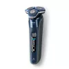 Rotacinis skustuvas vyrams Philips Series 7000 S7885/50 — 3 galvutės, SteelPrecision ašmenys, Li‑Ion USB baterija, trimeris, šlapias ir sausas (Juoda/Mėlyna)