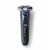 Rotacinis skustuvas vyrams Philips Series 7000 S7885/50 — 3 galvutės, SteelPrecision ašmenys, Li‑Ion USB baterija, trimeris, šlapias ir sausas (Juoda/Mėlyna)