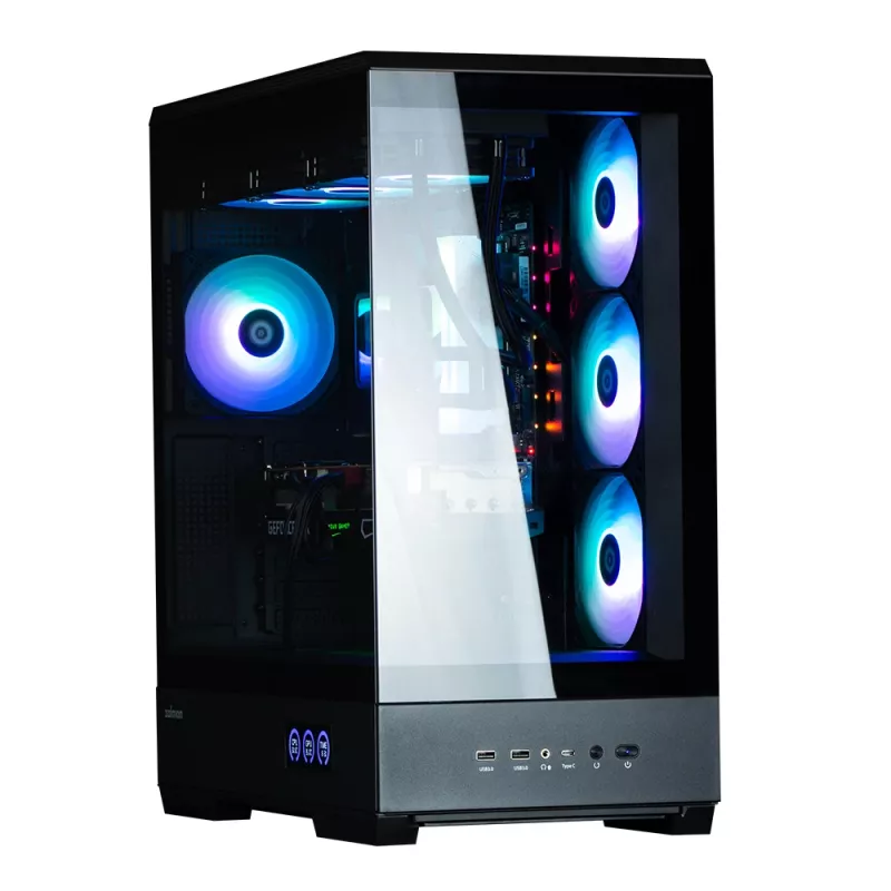 PC korpusas Zalman P50 DS Black Midi Tower