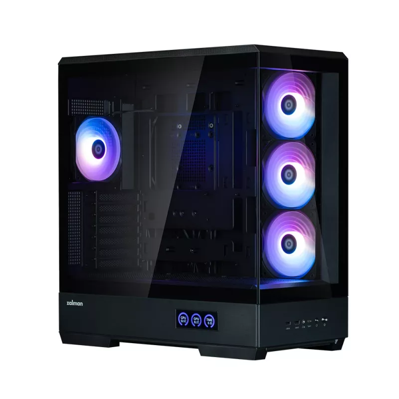 PC korpusas Zalman P50 DS Black Midi Tower