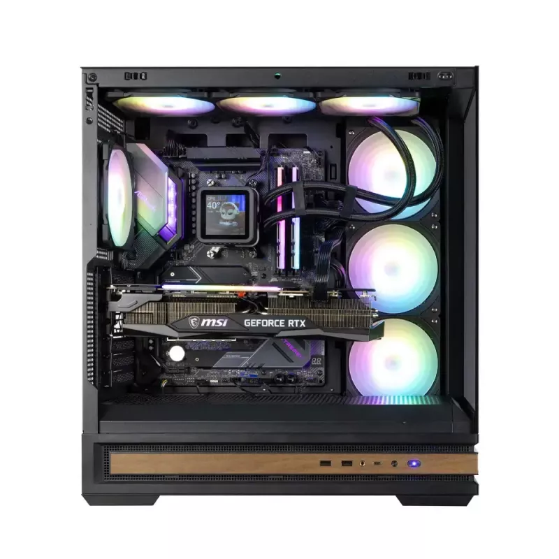 Korpusas Zalman P40 NAMU BLACK Midi Tower Juodas