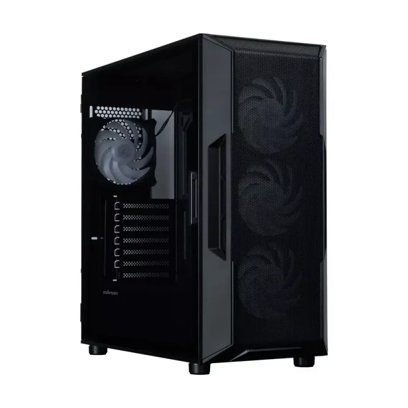 ZALMAN korpusas i3 NEO V2 Mid Tower, ARGB ventiliatoriai x4, juodas