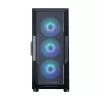 ZALMAN korpusas i3 NEO V2 Mid Tower, ARGB ventiliatoriai x4, juodas