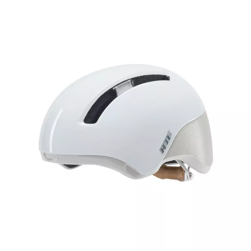 Dviračio šalmas HJC Calido Plus, dydis S (51–56 cm), In-mold, Magnetinis skydelis, 350 g, Baltas/Pilkas