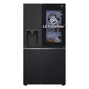 LG InstaView GSGV81EPLL side-by-side šaldytuvas, 635 L, juodas