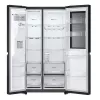 LG InstaView GSGV81EPLL side-by-side šaldytuvas, 635 L, juodas