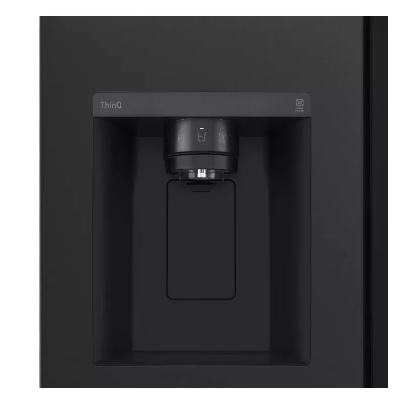 LG InstaView GSGV81EPLL side-by-side šaldytuvas, 635 L, juodas