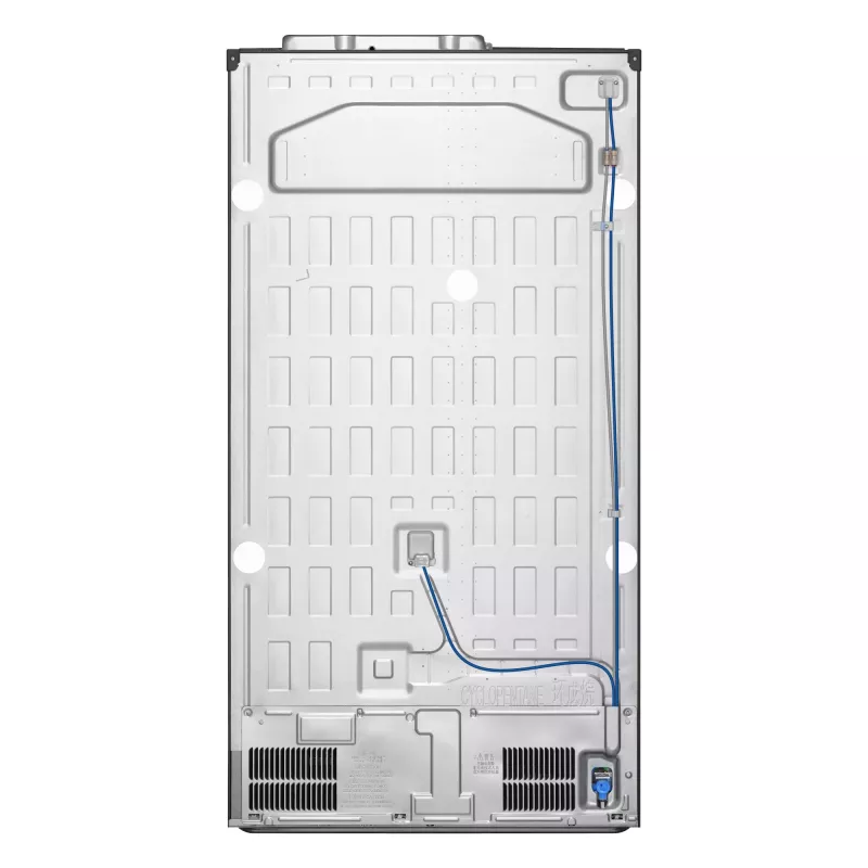 LG InstaView GSGV81EPLL side-by-side šaldytuvas, 635 L, juodas