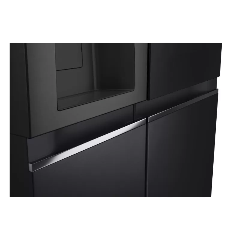 LG InstaView GSGV81EPLL side-by-side šaldytuvas, 635 L, juodas