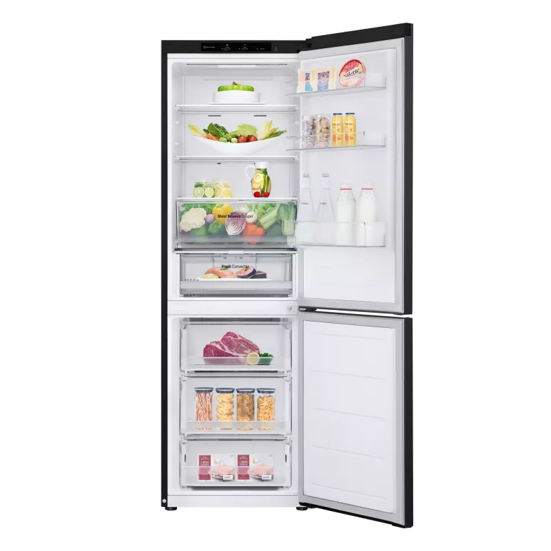 LG GBV3100EEP Laisvai pastatomas šaldytuvas-su šaldikliu 344 L Juodas