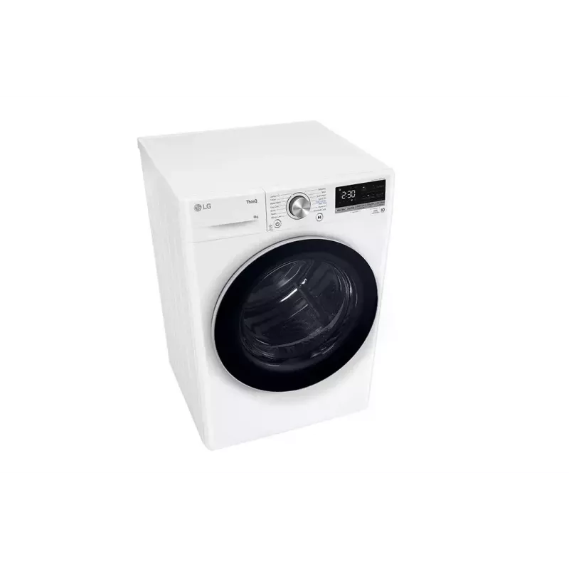 Džiovinimo mašina LG RH80V9AV3N 8 kg A+++ šilumos siurblys, laisvai pastatoma, priekinis pakrovimas, Juoda/Balta