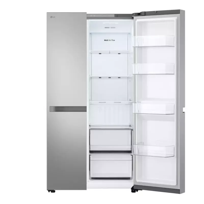 LG NatureFRESH GSBC40PYPE American Style šaldytuvas su šaldikliu - sidabrinis - E energijos klasė