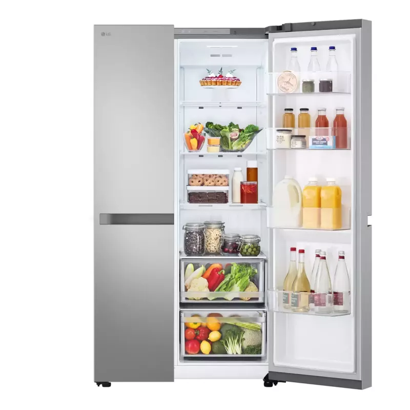 LG NatureFRESH GSBC40PYPE American Style šaldytuvas su šaldikliu - sidabrinis - E energijos klasė