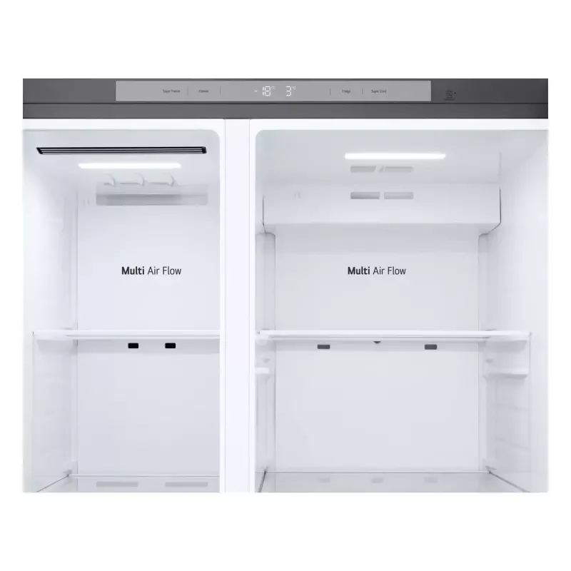 LG NatureFRESH GSBC40PYPE American Style šaldytuvas su šaldikliu - sidabrinis - E energijos klasė