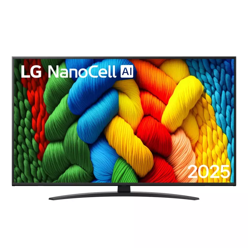 LG NanoCell AI 50NANO81A6A 127 cm (50 colių) 4K Ultra HD išmanusis televizorius su Wi-Fi juodas
