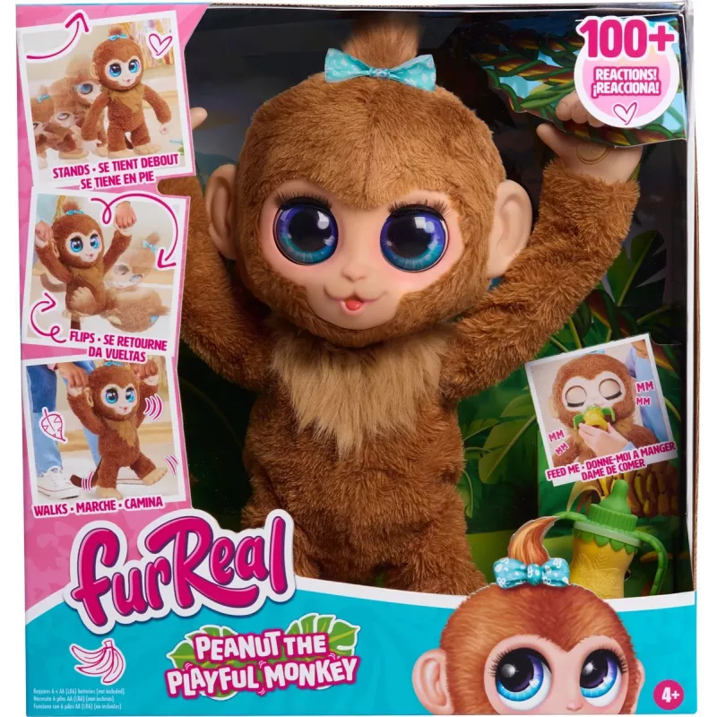 FurReal Peanut žaisminga beždžionėlė, berniukams/mergaitėms, nuo 4 metų