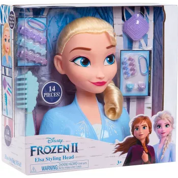 Just Play Disney Frozen 2 makiažo ir šukuosenų lėlės galva, Moteriška, 3 m., 120 mm, Įvairiaspalvė