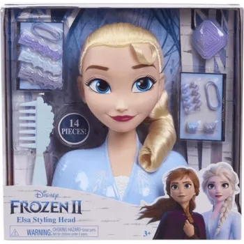 Just Play Disney Frozen 2 makiažo ir šukuosenų lėlės galva, Moteriška, 3 m., 120 mm, Įvairiaspalvė