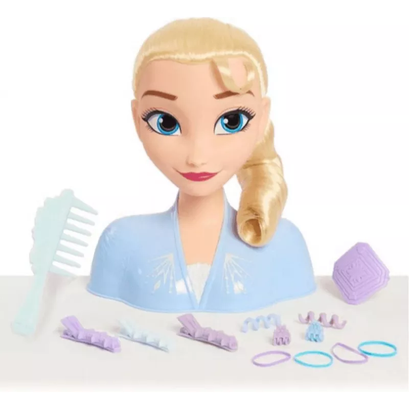 Just Play Disney Frozen 2 makiažo ir šukuosenų lėlės galva, Moteriška, 3 m., 120 mm, Įvairiaspalvė