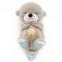 Fisher-Price Soothe 'n Snuggle Otter minkštas žaislas kūdikiams su garsais ir kvėpavimo judesiu