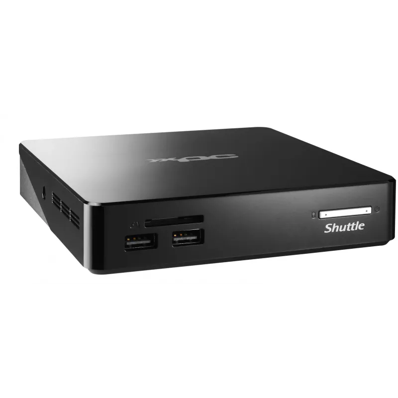 Shuttle XPC nano NS02EV2 Mini PC su Android 8.1, 2 GB RAM, 16 GB eMMC, juodas