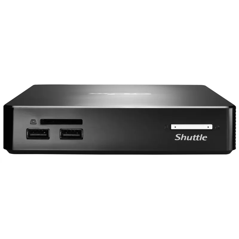 Shuttle XPC nano NS02EV2 Mini PC su Android 8.1, 2 GB RAM, 16 GB eMMC, juodas