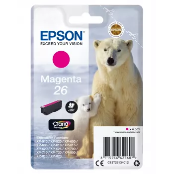 Epson Polar bear Singlepack Magenta 26 Claria Premium rašalo kasetė