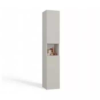 Vonios kambario stelažinė spinta Top E Shop NEL, laisvai pastatoma 2 durų, kaspininis laminatas, 1740×310×300 mm, 5 lentynos