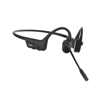 SHOKZ OpenComm2 2025 belaidžiai ausinės su kaulinio garso technologija, USB-C, juodos spalvos