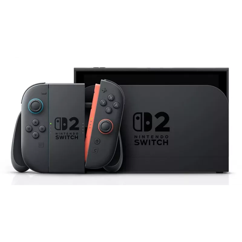 Žaidimų konsolė NINTENDO Switch 2 Juoda — 7,9 colio LCD 1920×1080, 120 Hz, 256 GB, 5220 mAh baterija, Wi‑Fi 6, Bluetooth, HDR10
