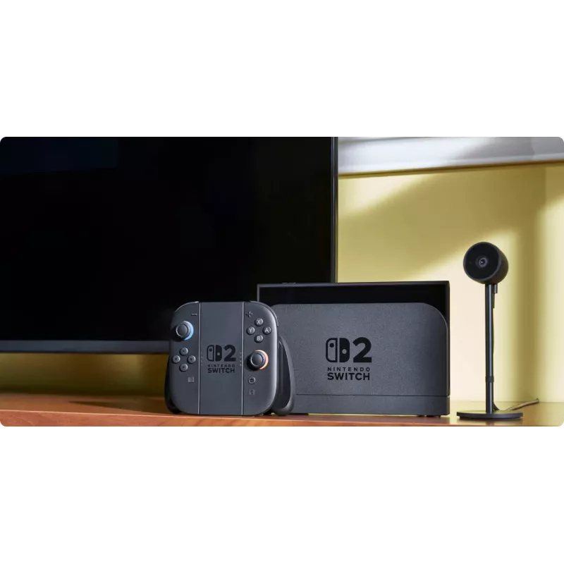 Žaidimų konsolė NINTENDO Switch 2 Juoda — 7,9 colio LCD 1920×1080, 120 Hz, 256 GB, 5220 mAh baterija, Wi‑Fi 6, Bluetooth, HDR10