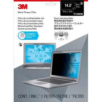 3M 7100194175 privatumo filtras 39,6 cm (15,6 colio) nešiojamam kompiuteriui, berėmis