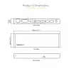 StarTech.com Thunderbolt 3 Dock – doko stotelė nešiojamam kompiuteriui su dviem 4K 60Hz monitoriais, DisplayPort, HDMI ir 1080p VGA, 85W įkrovimas, 2x USB-A, Ethernet, skirta Mac ir Windows