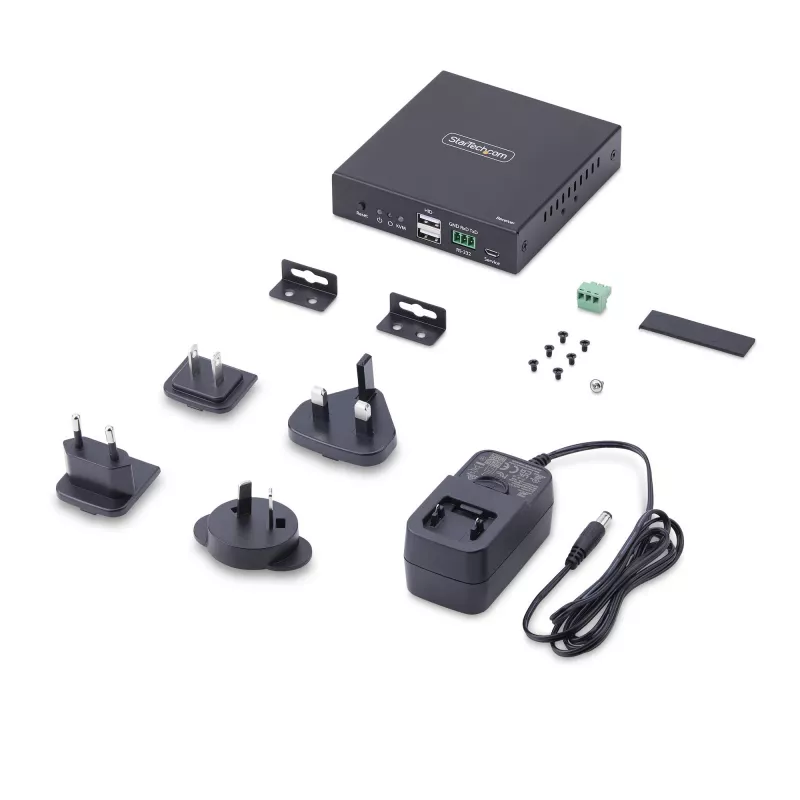 StarTech.com HDMI KVM imtuvas per IP tinklą IH2006 serijai, 4K 60Hz, be tvarkyklių, AVoIP, su montavimo komplektu, tik imtuvas