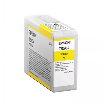 Epson T850400 geltonas pigmentinis rašalas, 80 ml, 1 vnt.