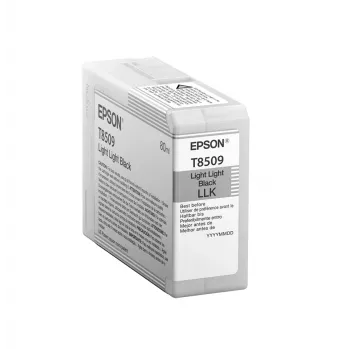 Epson T850900 Daugiapakė šviesiai šviesiai juoda pigmentinė kasetė, 80 ml