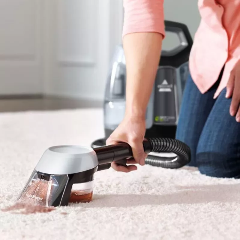 Bissell SpotClean Pet Plus nešiojamas kilimų ir minkštų paviršių valiklis, šlapias/sausas, juodas, permatomas