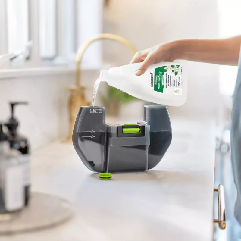 Bissell SpinWave + Vac Pet Pro belaidis dulkių siurblys šlapiai ir sausai valyti, cikloninis, su maišeliu, 0,4 l, juodas/pilkas