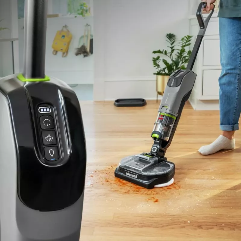 Bissell SpinWave + Vac Pet Pro belaidis dulkių siurblys šlapiai ir sausai valyti, cikloninis, su maišeliu, 0,4 l, juodas/pilkas